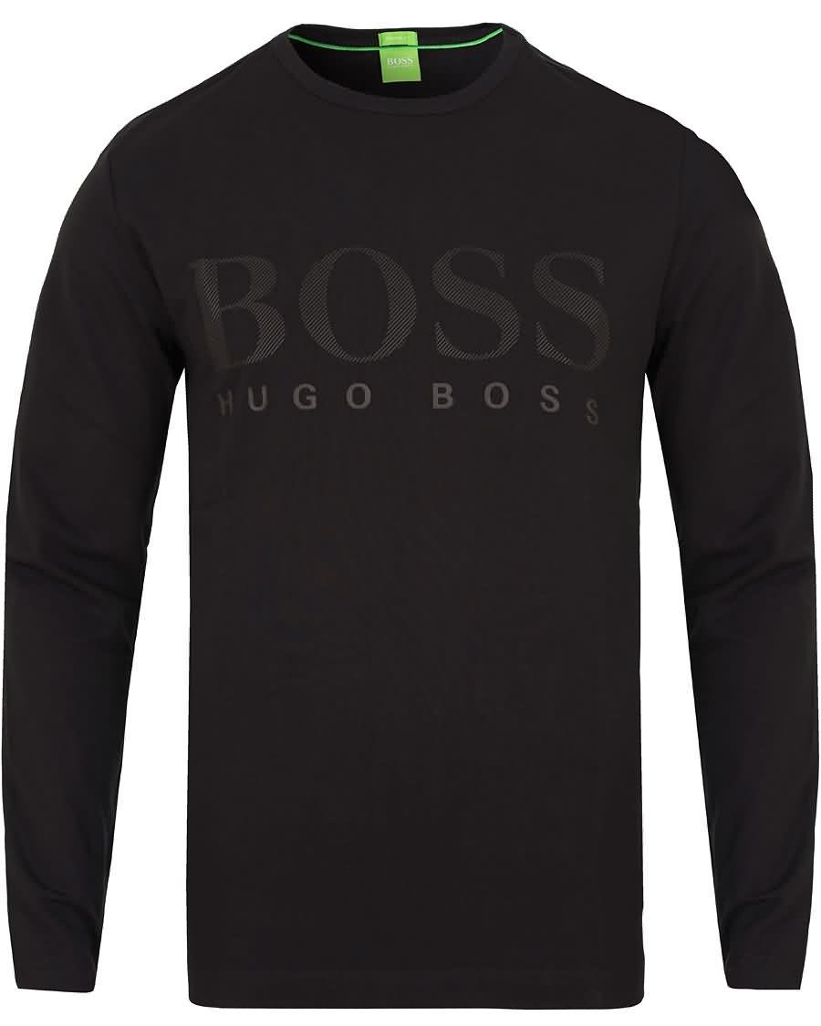 boss green ton us long sleeve tee black Clearance 1rsxy